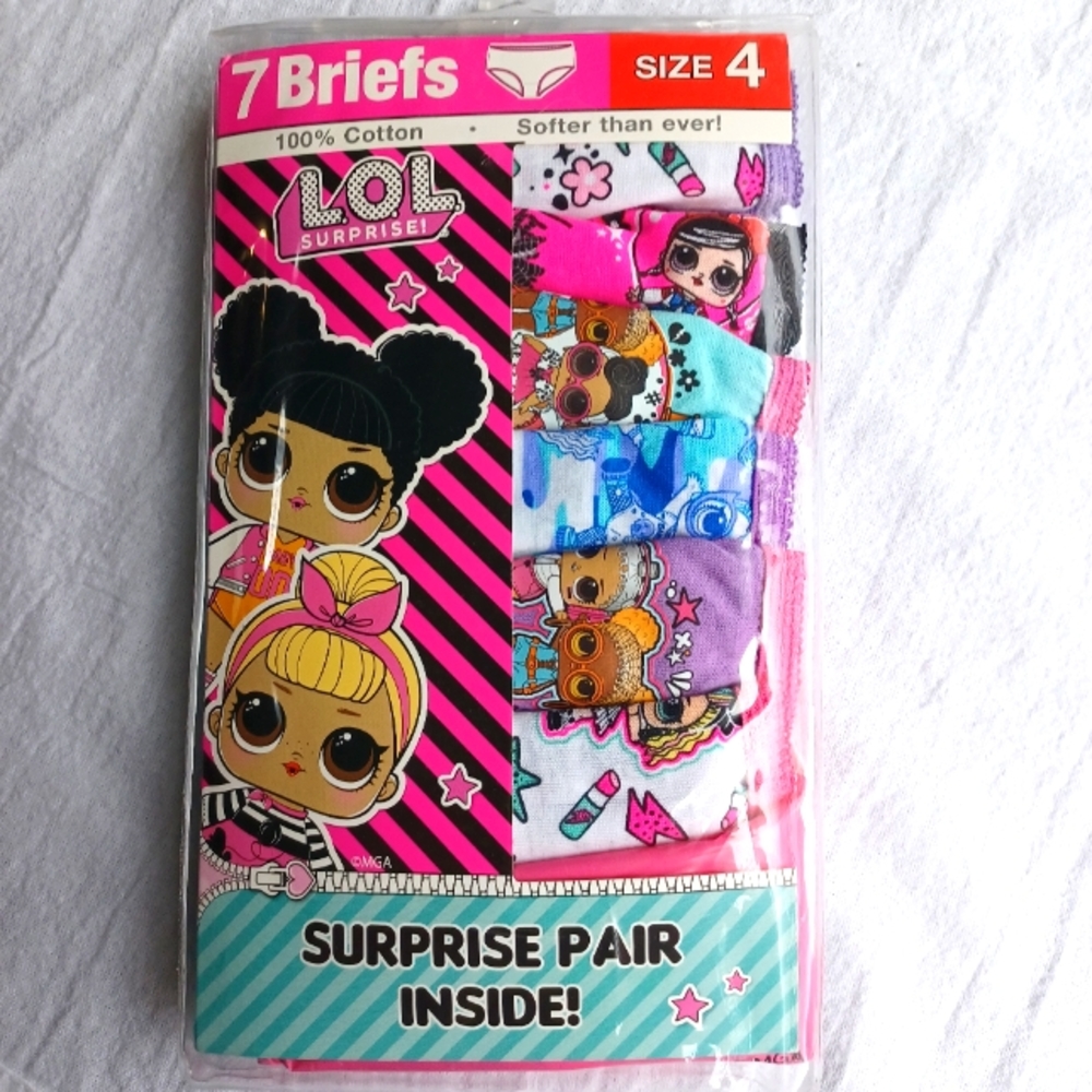 L.O.L surprise girls underwear pack of 7 new.
